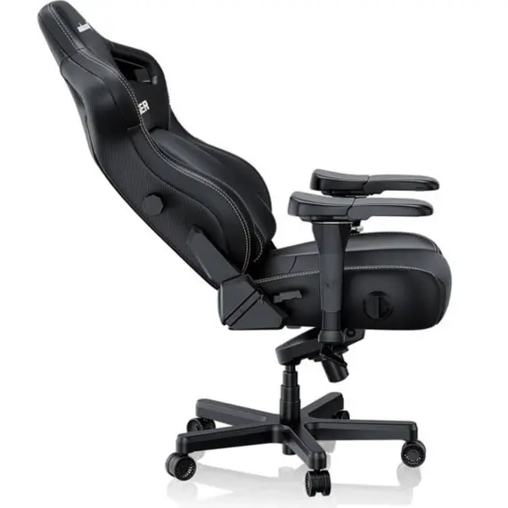 სათამაშო სავარძელი AndaSeat Chair Kaiser 4 V2 XL, PVC leather, 6D-Armrests, black - Primestore.ge