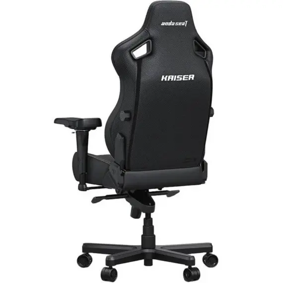 სათამაშო სავარძელი AndaSeat Chair Kaiser 4 V2 XL, PVC leather, 6D-Armrests, black - Primestore.ge