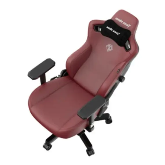 სათამაშო სავარძელი AndaSeat Chair Kaiser 3, PVC leather, 4D-Armrests, maroon - Primestore.ge