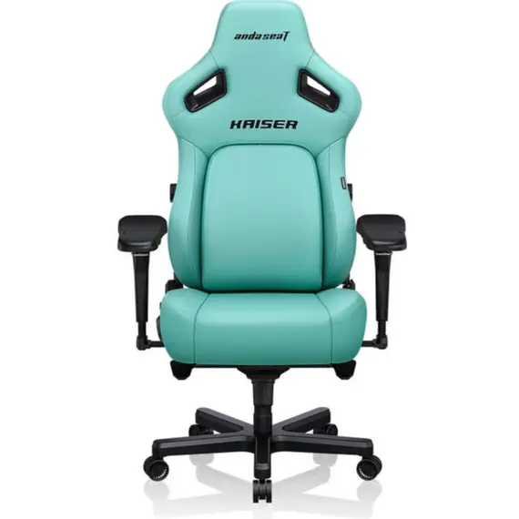 სათამაშო სავარძელი AndaSeat Chair Kaiser 4 V2 XL, PVC leather, 6D-Armrests, green - Primestore.ge