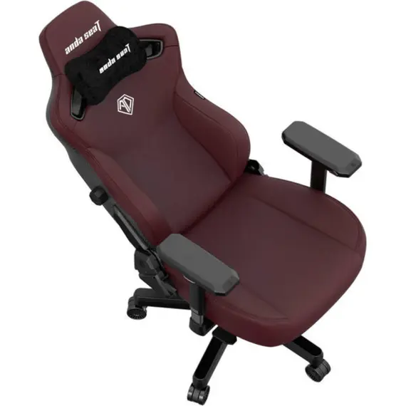 სათამაშო სავარძელი AndaSeat Chair Kaiser 3 XL, PVC leather, 4D-Armrests, maroon - Primestore.ge