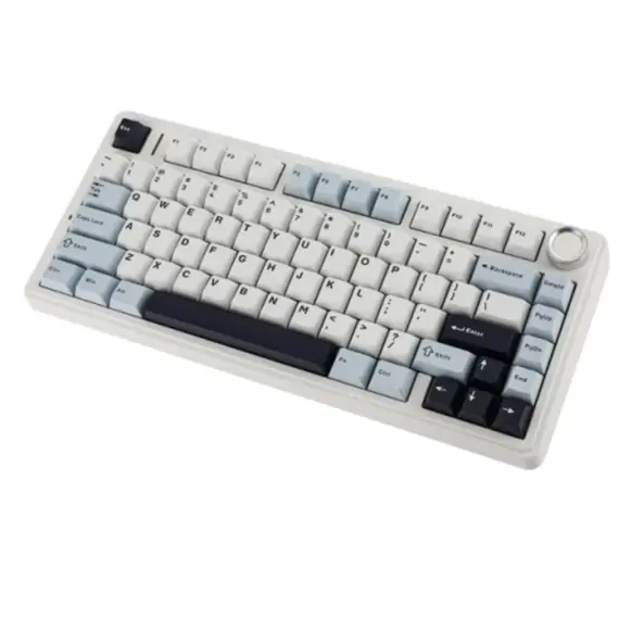 კლავიატურა AULA F75 Gasket Wireless Mechanical Keyboard Blue/White/Purple (Reaper Switch) - Primestore.ge