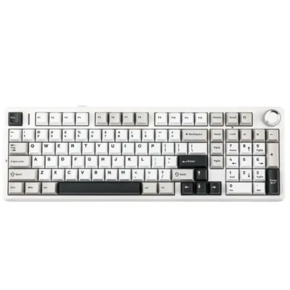 კლავიატურა AULA F99 PRO Tri-Mode RGB Mechanical Keyboard Grey/White/Dark Grey (Star Vector Switch) - Primestore.ge