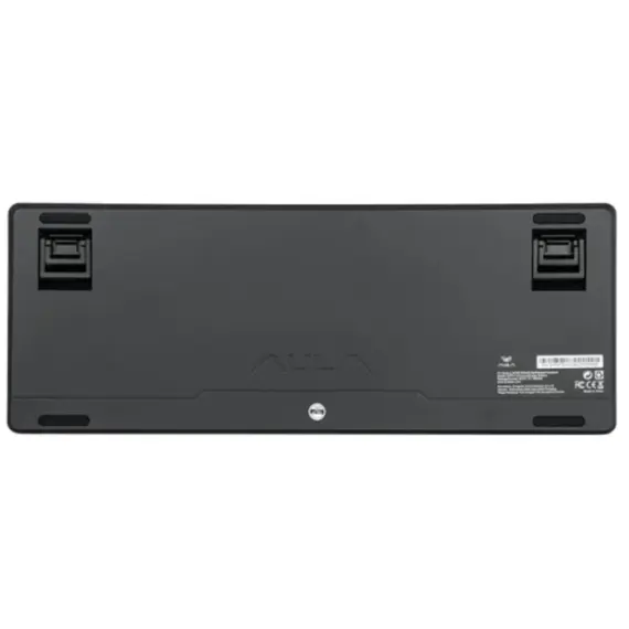 კლავიატურა AULA F87 PRO V2 Tri-Mode RGB Mechanical Keyboard Black/Gradient Grey (Gray Wood Switch V4) - Primestore.ge