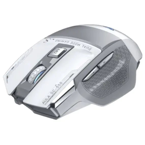 მაუსი AULA SC550 E-sports Gaming Wireless Dual Mode Mouse Grey/White - Primestore.ge