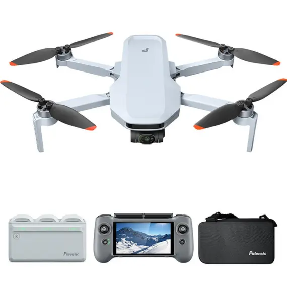 დრონი Potensic ATOM 2 Screen Remote (Fly More Combo) AI Tracking Grey - Primestore.ge