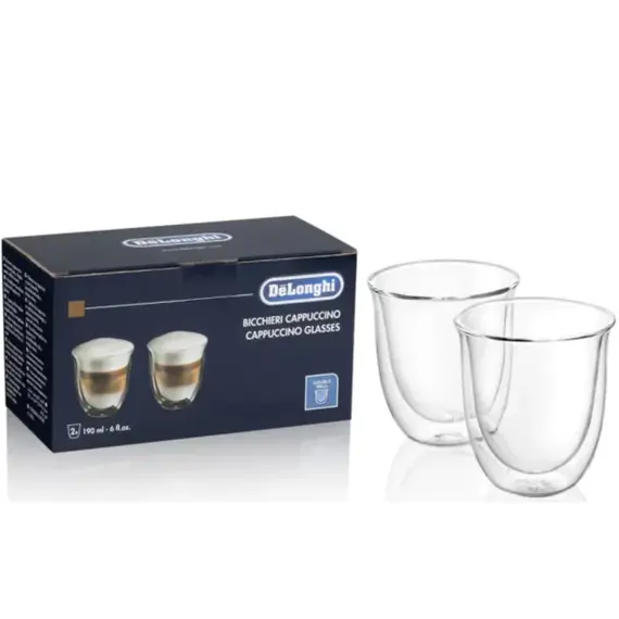ჭიქა DeLonghi DLSC311 2 GLASSES-CAPPUCINO - Primestore.ge