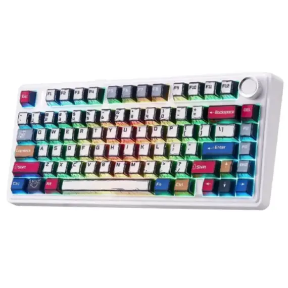 კლავიატურა AULA F75 Wireless Mechanical Keyboard Comics Keycap (Reaper Switch) - Primestore.ge
