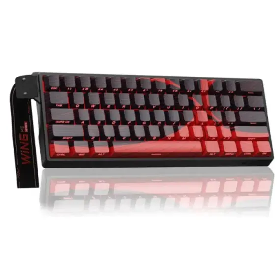 კლავიატურა AULA WIN60 MAX RGB Gaming Keyboard Black/Red (Magnetic Switch) - Primestore.ge