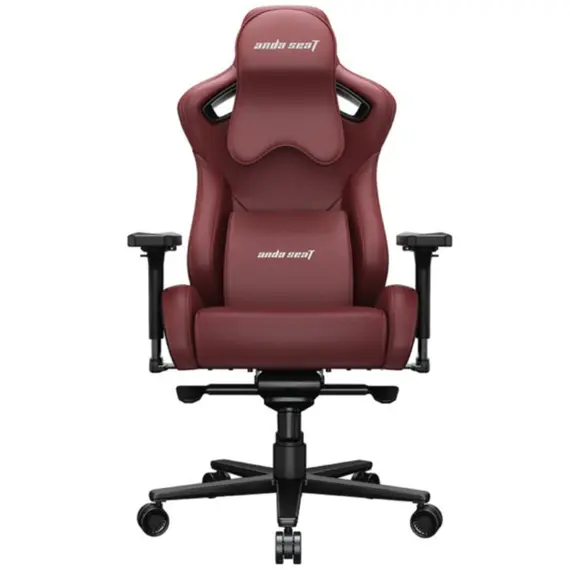 სათამაშო სავარძელი AndaSeat Chair Kaiser 2 Pro XL, PVC leather, 4D-Armrests, maroon - Primestore.ge