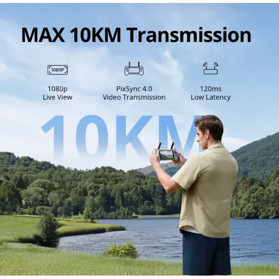 დრონი Potensic Drone ATOM 2 Screen Remote (Standard Kit) AI Tracking Grey - Primestore.ge