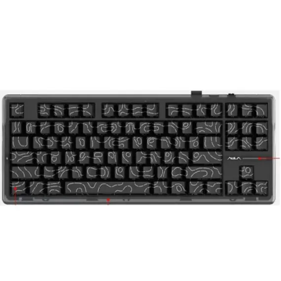 კლავიატურა AULA F87 PRO RGB Mechanical Gaming Keyboard Black Gradient (Kayhua Intelligent Switch) - Primestore.ge