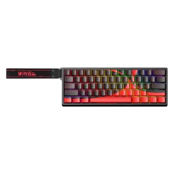 კლავიატურა AULA WIN60 MAX RGB Gaming Keyboard Black/Red (Magnetic Switch) - Primestore.ge