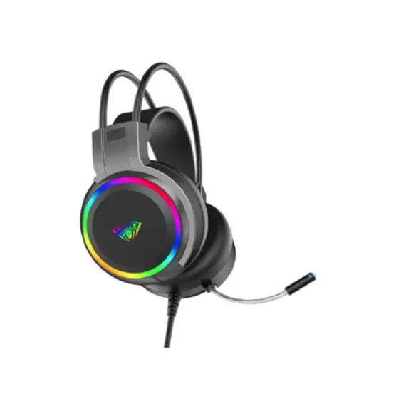 ყურსასმენი AULA S608 RGB Wired Gaming Headset With Adjustable Mic Black - Primestore.ge