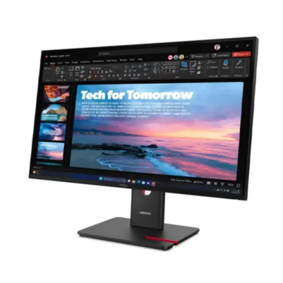 მონიტორი Lenovo ThinkVision T27QD-40, 27"2560x1440, IPS,120Hz,4ms, 1xHDMI,1xDP,1xDP Out, 1x RJ45,1xUSB-C Docking up to 100W - Primestore.ge