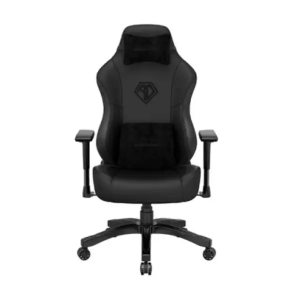 სათამაშო სავარძელი AndaSeat Chair Phantom 3, PVC leather, 1D-Armrests, black - Primestore.ge