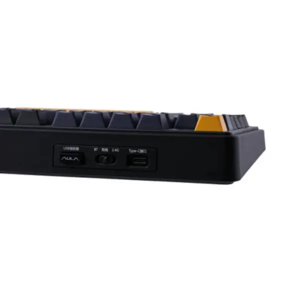 კლავიატურა AULA F75 Wireless Mechanical Keyboard Black/Dark Blue/Orange (Reaper Switch) - Primestore.ge
