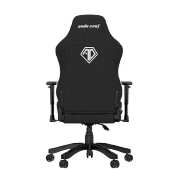 სათამაშო სავარძელი AndaSeat Chair Phantom 3, linen fabric, 1D-Armrests, black - Primestore.ge