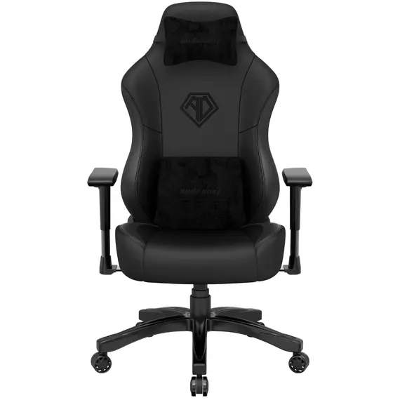 სათამაშო სავარძელი AndaSeat Chair Phantom 3, PVC leather, 1D-Armrests, black - Primestore.ge