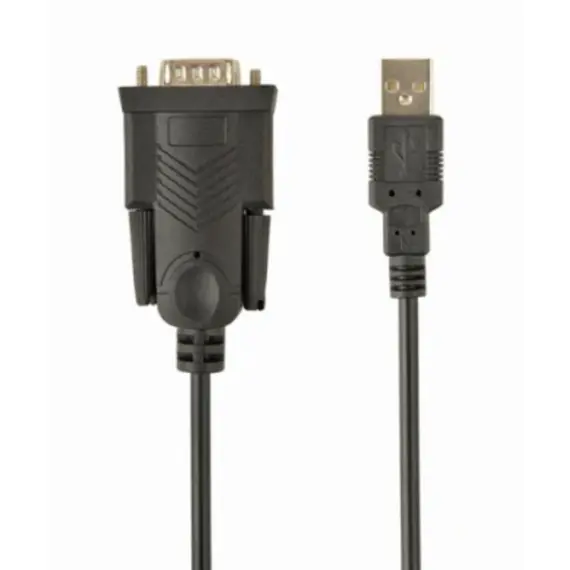 კაბელი Gembird UAS-DB9M-02 USB to DB9M serial port converter cable 1.5m Black - Primestore.ge