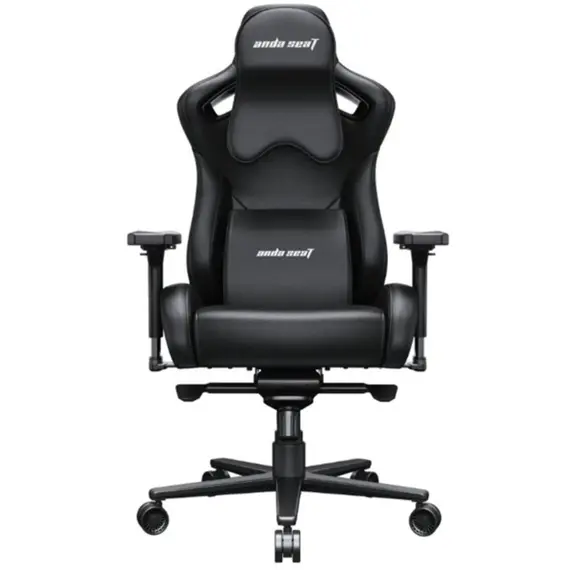 სათამაშო სავარძელი AndaSeat Chair Kaiser 2 Pro XL, PVC leather, 4D-Armrests, black - Primestore.ge