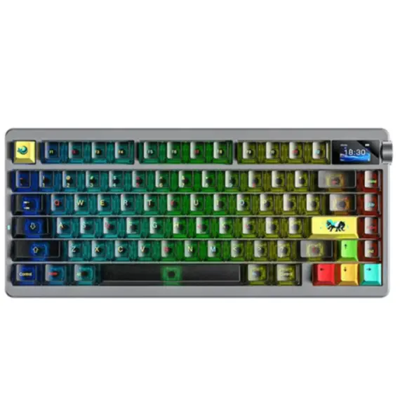 კლავიატურა AULA NOVA75 Mechanical Keyboard Black translucent keycaps (Dream Sakura Switch) - Primestore.ge