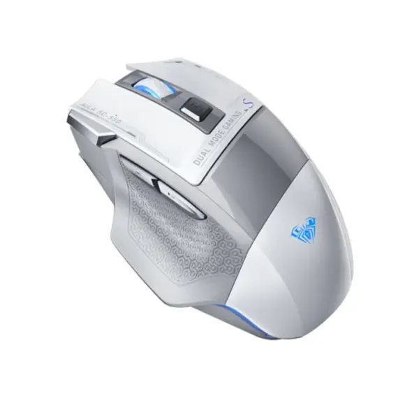 მაუსი AULA SC550 E-sports Gaming Wireless Dual Mode Mouse Grey/White - Primestore.ge