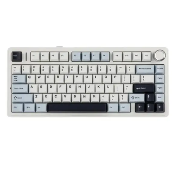 კლავიატურა AULA F75 Gasket Wireless Mechanical Keyboard Blue/White/Purple (Reaper Switch) - Primestore.ge