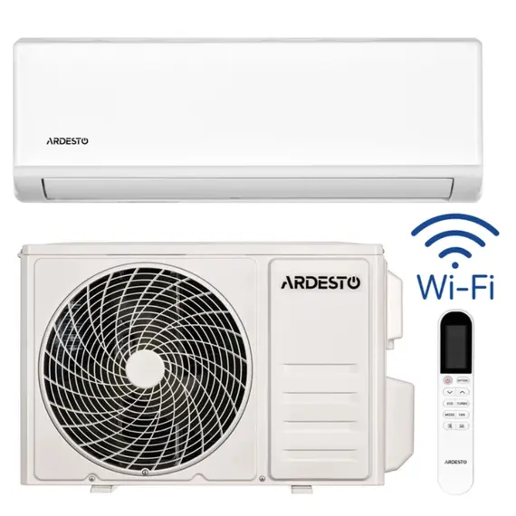 კონდიციონერი ARDESTO CoolAirLite 70m2 on/off 24000BTU 6.8kW A/A -7°С R32 white - Primestore.ge