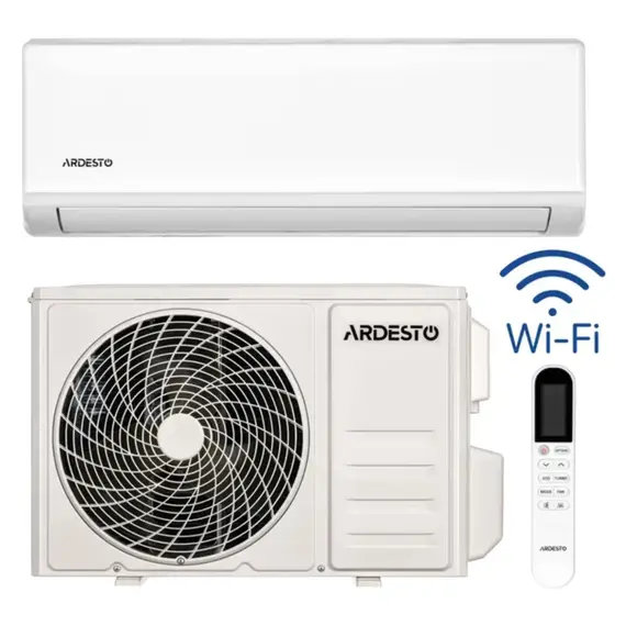 კონდიციონერი ARDESTO CoolAirLite 55m2 on/off 18000BTU 5.0kW A/A -7°С R32 white - Primestore.ge