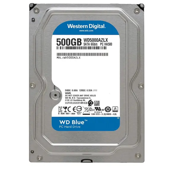 მყარი დისკი Western Digital BLUE 500GB WD5000AZLX - Primestore.ge