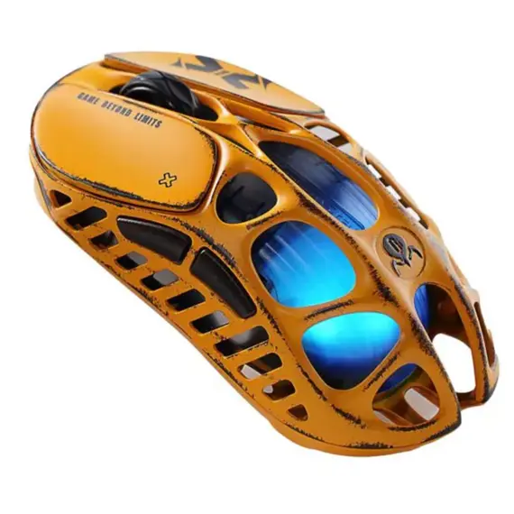 მაუსი GravaStar Mercury X Pro, 8K, BT/WL/USB-A, RGB, Battle-Worn Yellow - Primestore.ge