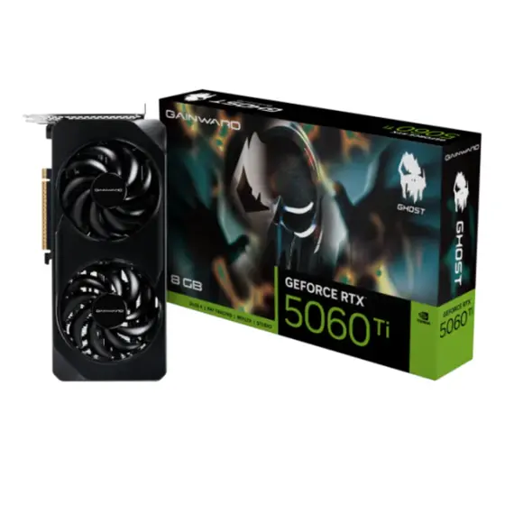 ვიდეო დაფა Gainward RTX5060Ti GHOST 8GB GDDR7 128bit 3-DP HDMI - Primestore.ge