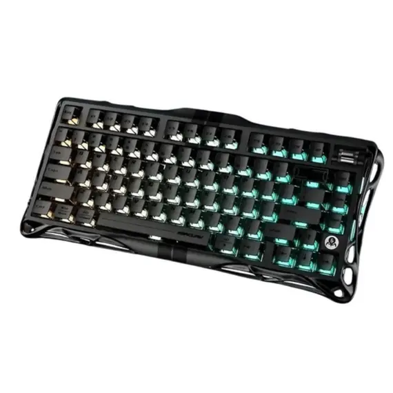 კლავიატურა GravaStar Mercury V75 80keys, Magnetic Jade Pro, 8K, USB-A, RGB, Stealth Black - Primestore.ge