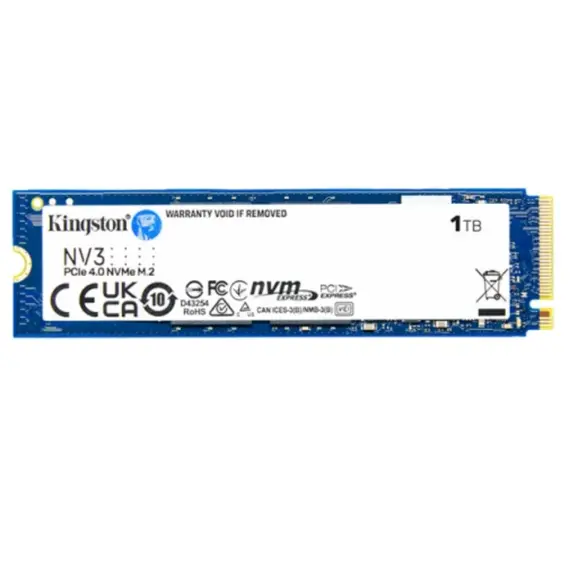 მყარი დისკი Kingston 1000G NV3 M.2 2280 PCIe 4.0 NVMe SSD - Primestore.ge