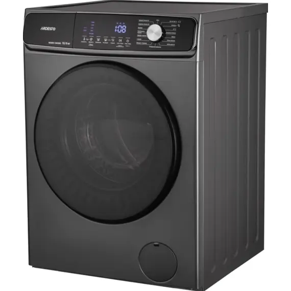 სარეცხი მანქანა საშრობით ARDESTO front load Black Mars, 10(6)kg, 1400, A+++, 60cm, display, steam, inverter, silver - Primestore.ge