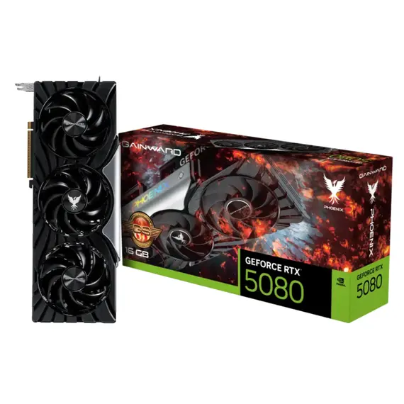 ვიდეო დაფა Gainward RTX5080 PHOENIX GS 16GB GDDR7 256bit 3-DP HDMI - Primestore.ge