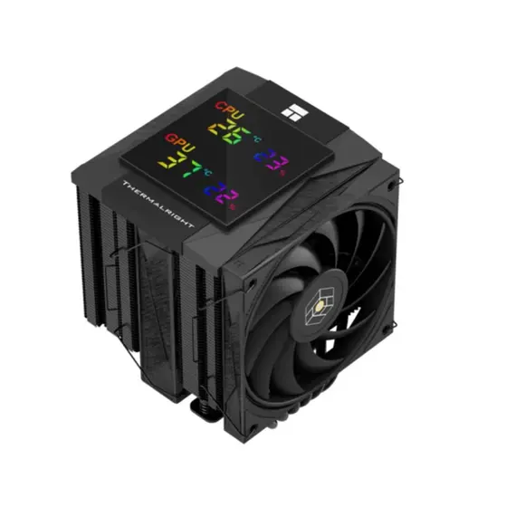 ქულერი THERMALRIGHT Royal Knight 120 Digital BLACK CPU Universal Cooler - Primestore.ge