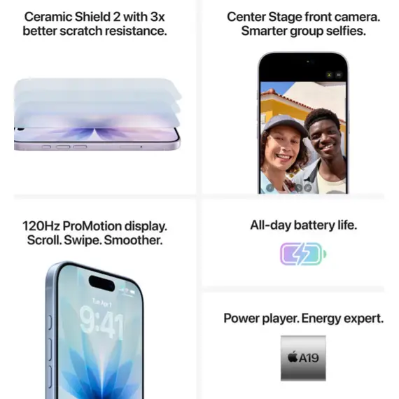 მობილური ტელეფონი Apple IPhone 17 256GB White eSIM - Primestore.ge