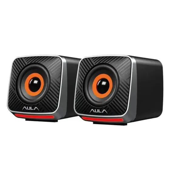 დინამიკი AULA A200 2.0 Multi-Colour Gaming Speaker 6W Black - Primestore.ge