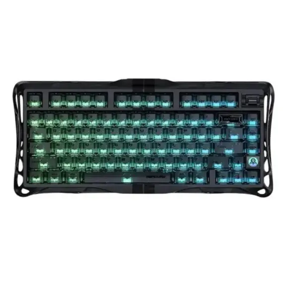 კლავიატურა GravaStar Mercury V75 80keys, Magnetic Jade Pro, 8K, USB-A, RGB, Stealth Black - Primestore.ge