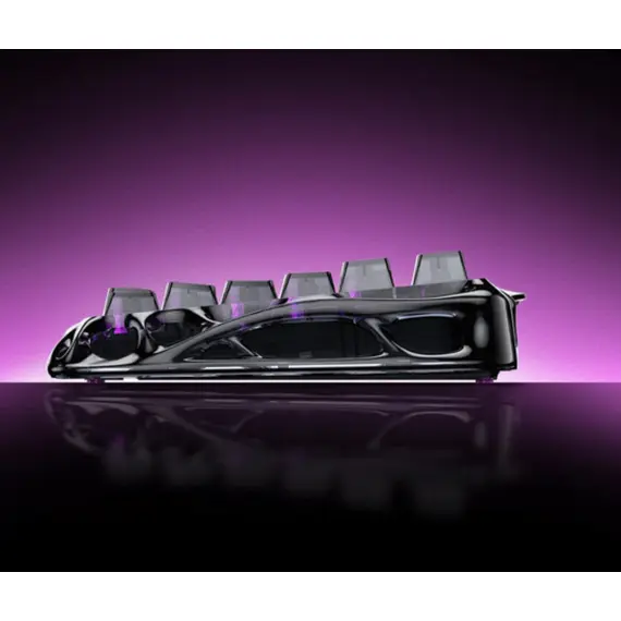 კლავიატურა GravaStar Mercury V75 Lite 75keys, Blackcore, USB-A, Transparent Black - Primestore.ge