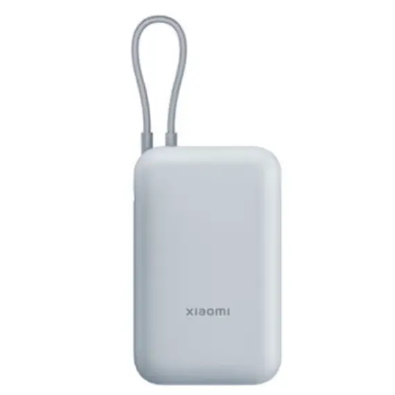 პორტატული დამტენი Xiaomi Power Bank 10000mAh (Integrated Cable) Ice Blue GL - Primestore.ge