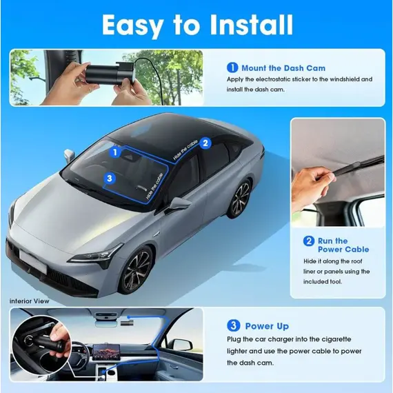 მანქანის ვიდეო რეგისტრატორი DDPAI Mini Pro 2K, 140° WIFI, Dash Cam, Car Video Recorder, Black - Primestore.ge