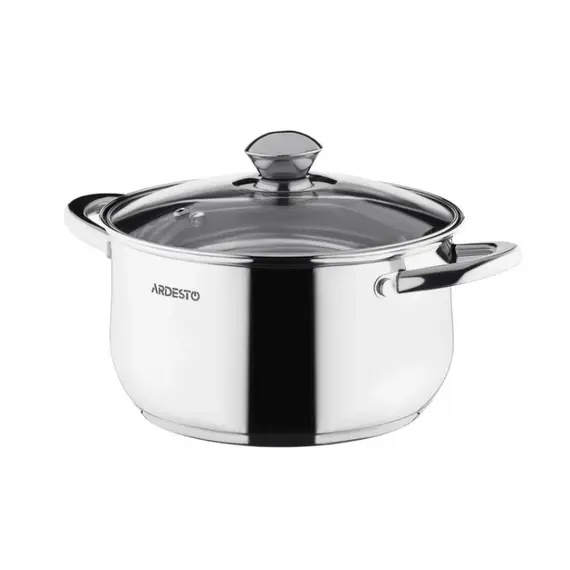 ქვაბების ნაკრები Ardesto Cookware set  Gemini Gourmet Varese, 10 pcs., stainless steel - Primestore.ge