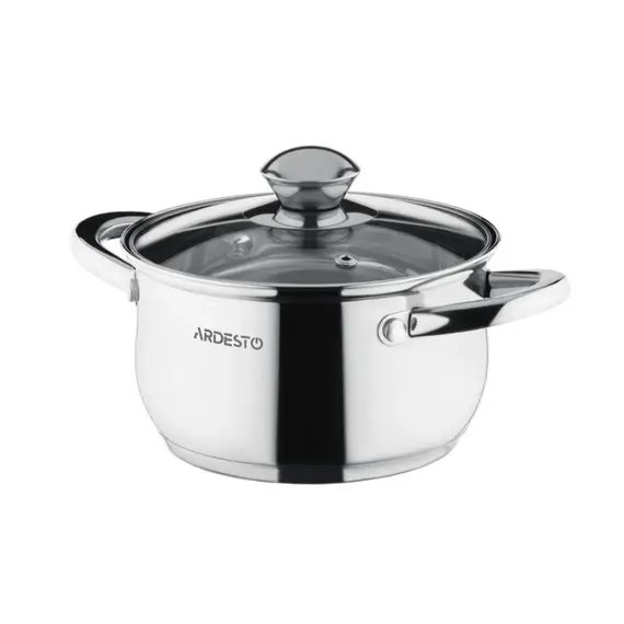 ქვაბების ნაკრები Ardesto Cookware set  Gemini Gourmet Varese, 10 pcs., stainless steel - Primestore.ge