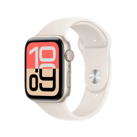 სმარტ საათი Apple Watch SE 3 GPS 44mm Starlight Aluminium Case With Starlight Sport Band MEHG4 S/M - Primestore.ge