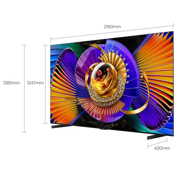 ტელევიზორი TCL 98C7L 4K Google TV; Airplay2;  144Hz Mini LED 2026 - Primestore.ge