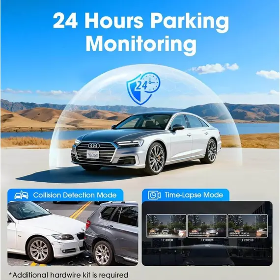 მანქანის ვიდეო რეგისტრატორი DDPAI Mini Pro 2K, 140° WIFI, Dash Cam, Car Video Recorder, Black - Primestore.ge