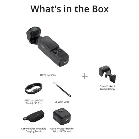 ვიდეო კამერა DJI Osmo Pocket 4 Standard Combo - Primestore.ge